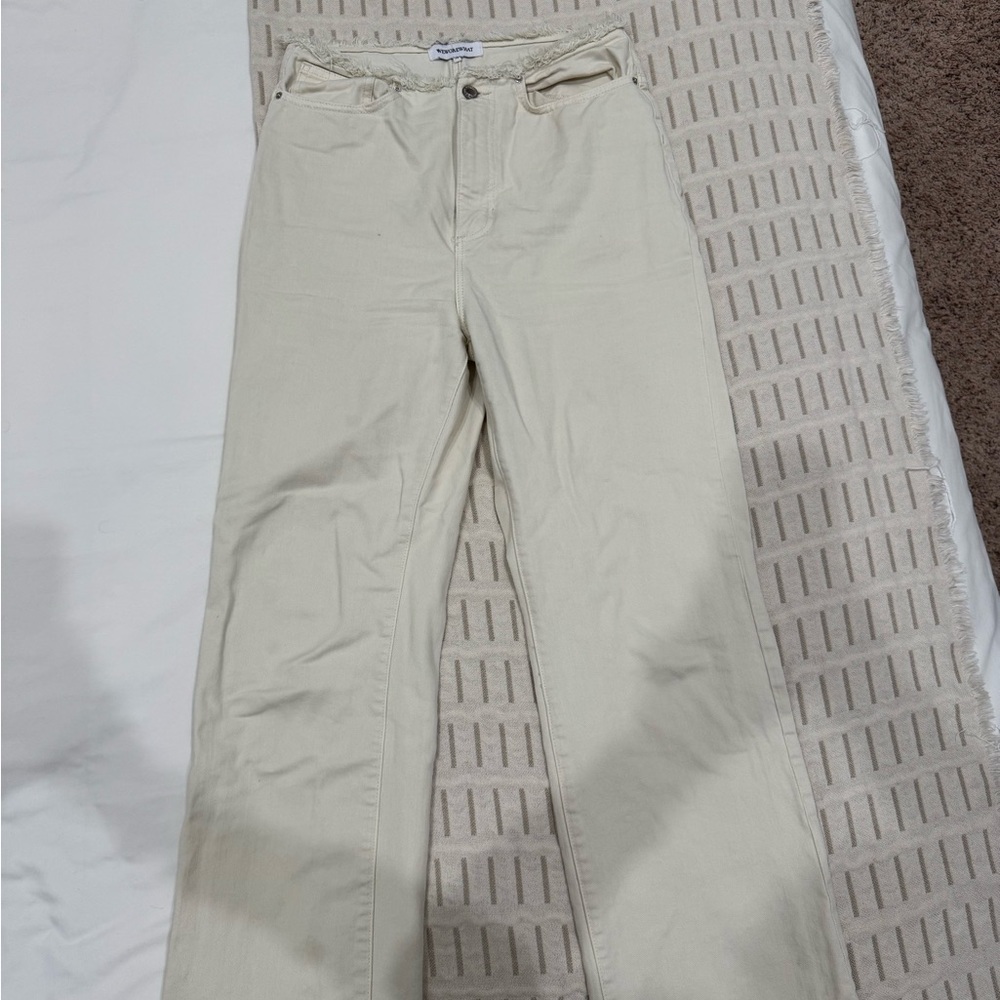 Women's Cream Jeans